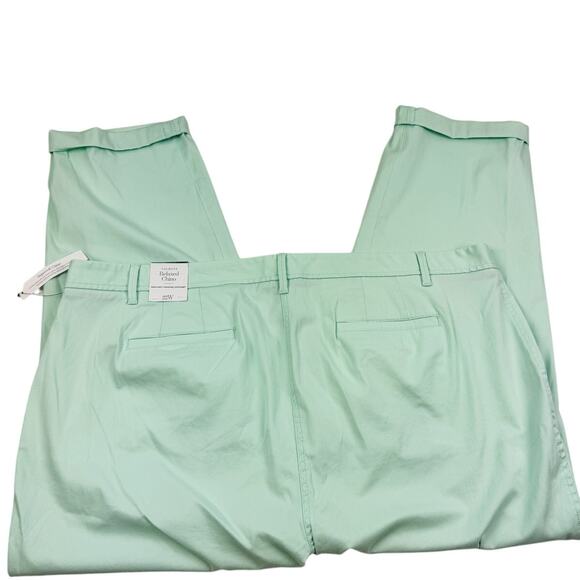 Talbots Mint Green Lightweight Preppy Cotton Relaxed Chinos Women's Size 22W - Picture 3 of 7